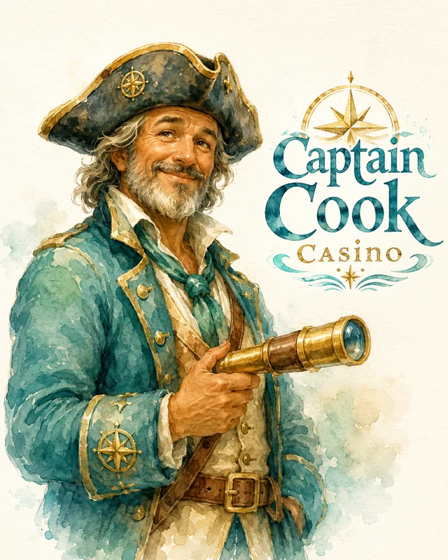 Captain Cook mascot artwork